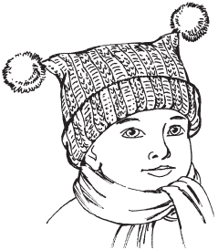 Вязаная шапка раскраска