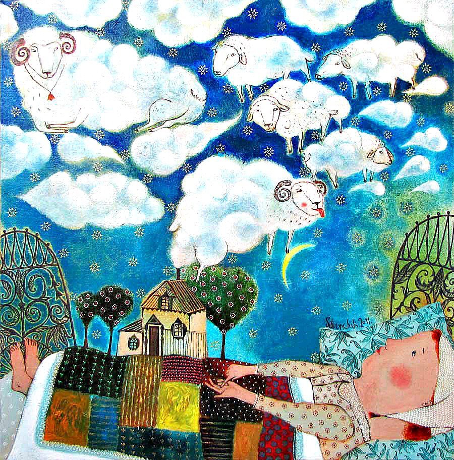 Картины Анны Силивончик про сон