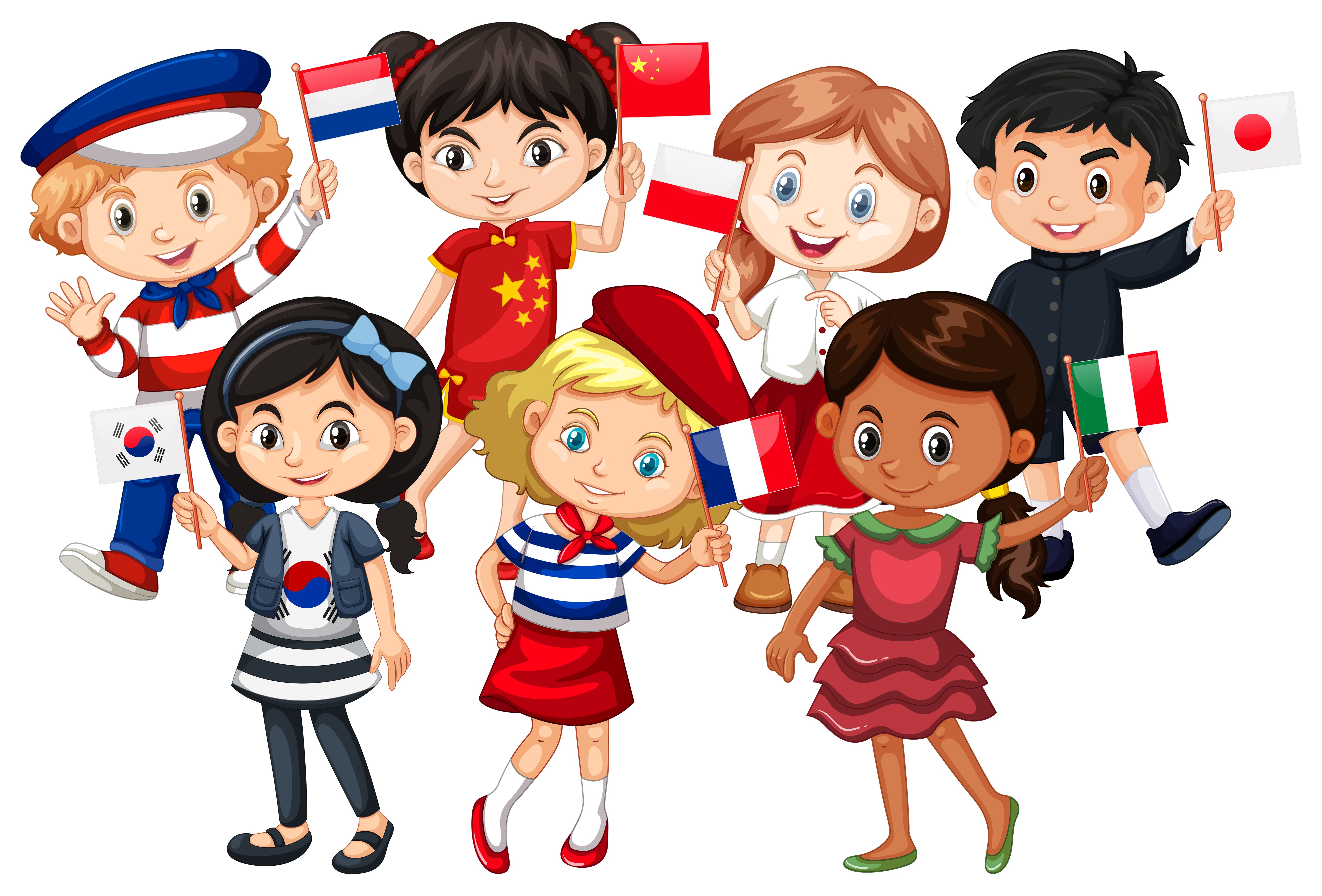 Дети разных национальностей