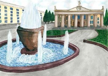 Достопримечательности Новокузнецка рисунки