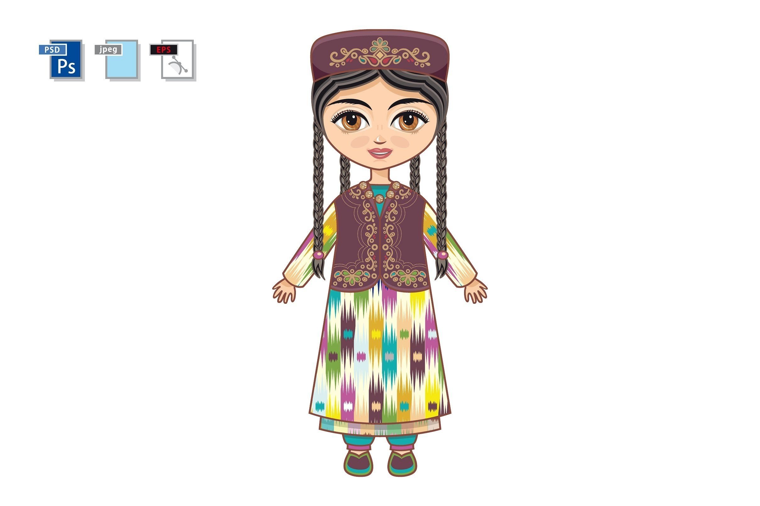 Национальный костюм крымских татар рисунки