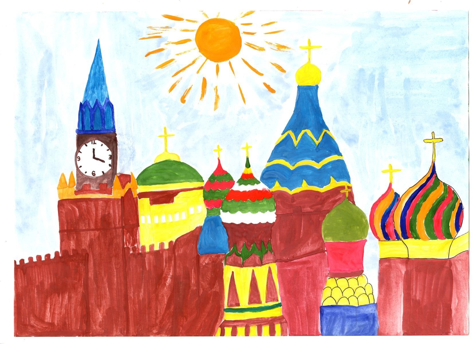 Москва детский рисунок