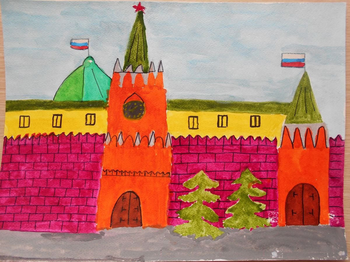 Рисунки на тему Москва столица нашей Родины