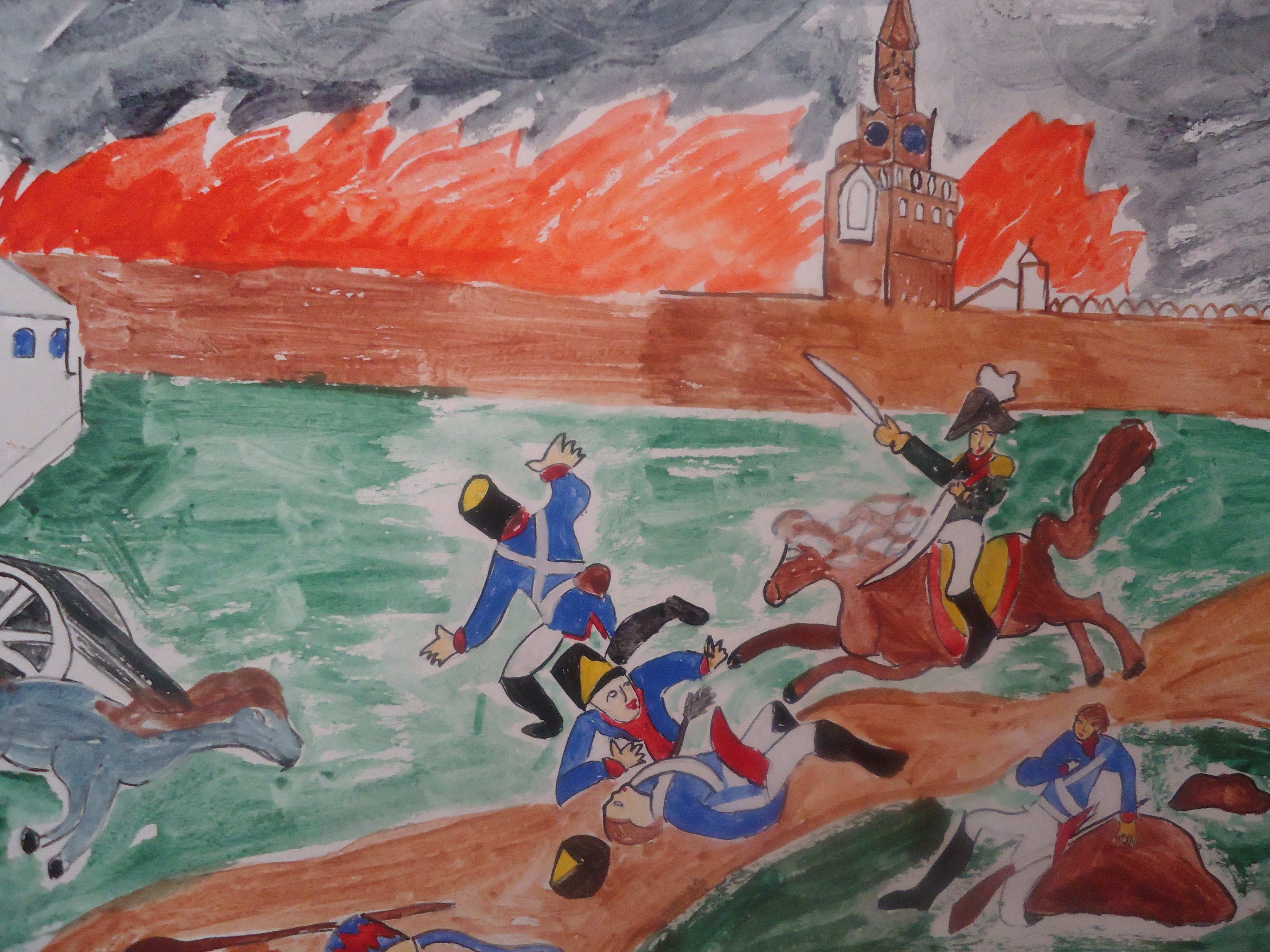 Нарисовать рисунок исторические события. Батальное сражение изо Бородино. Детские рисунки Бородинское сражение 1812 года. Изобразительное искусство 4 класс битва Бородино.