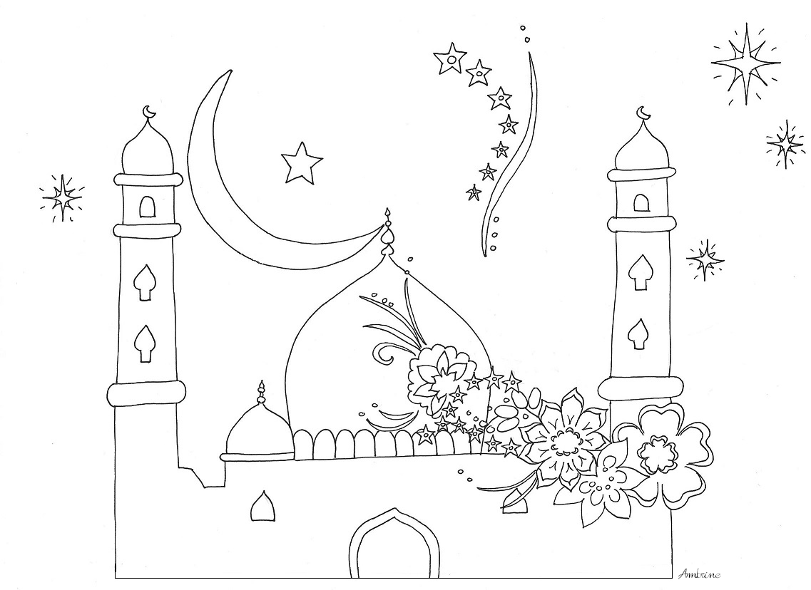 Исламские раскраска на Рамадан для детей. Мечеть раскраска. Мусульманские раскраски для детей. Рисунки мечети для срисовки. Раскраска рамадан для детей