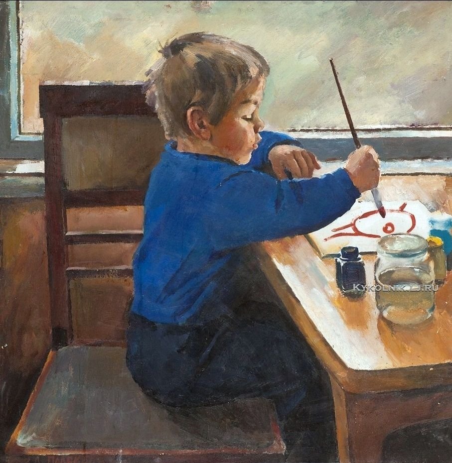 Мальчик живопись