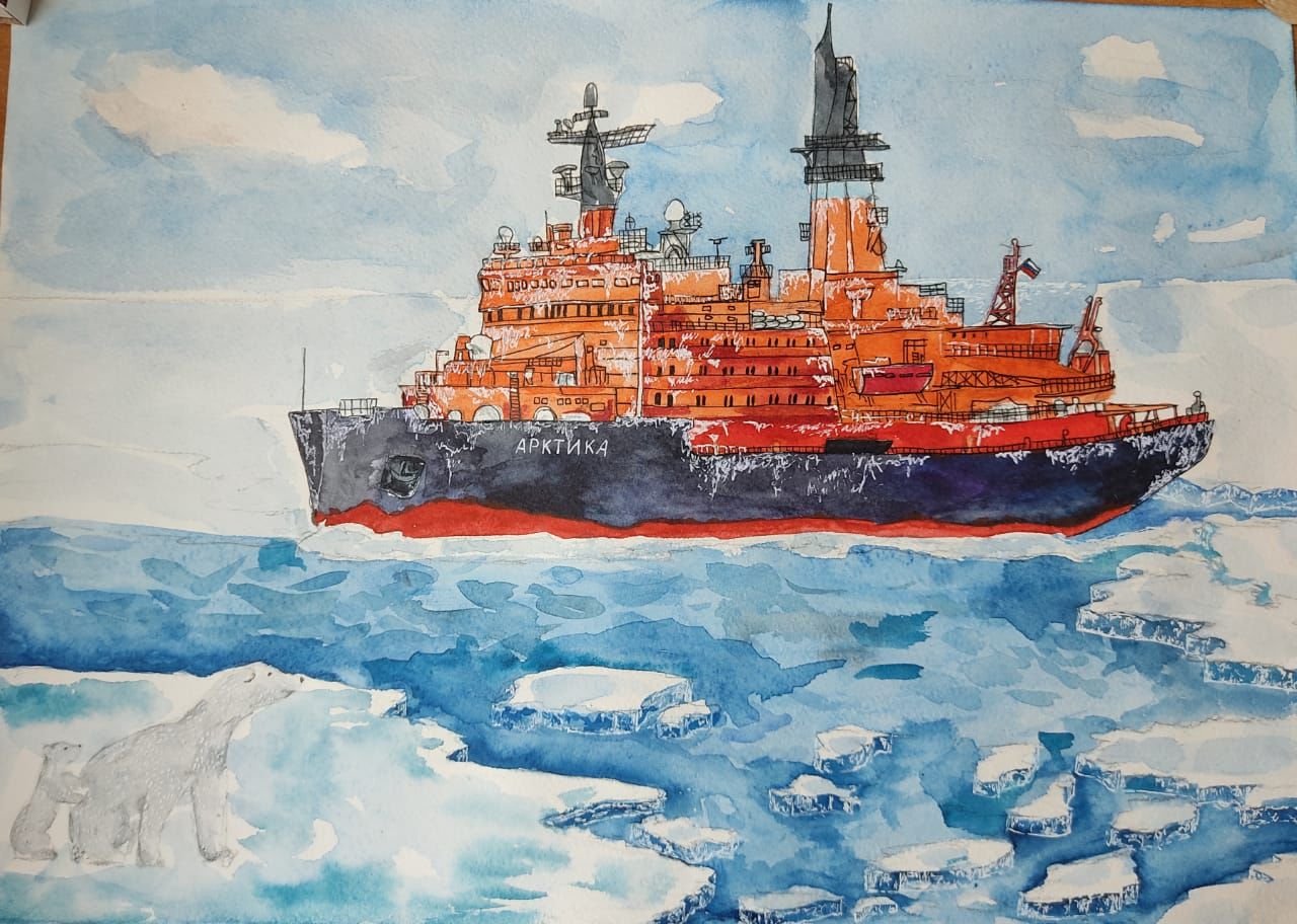 Ледокол Арктика 1977