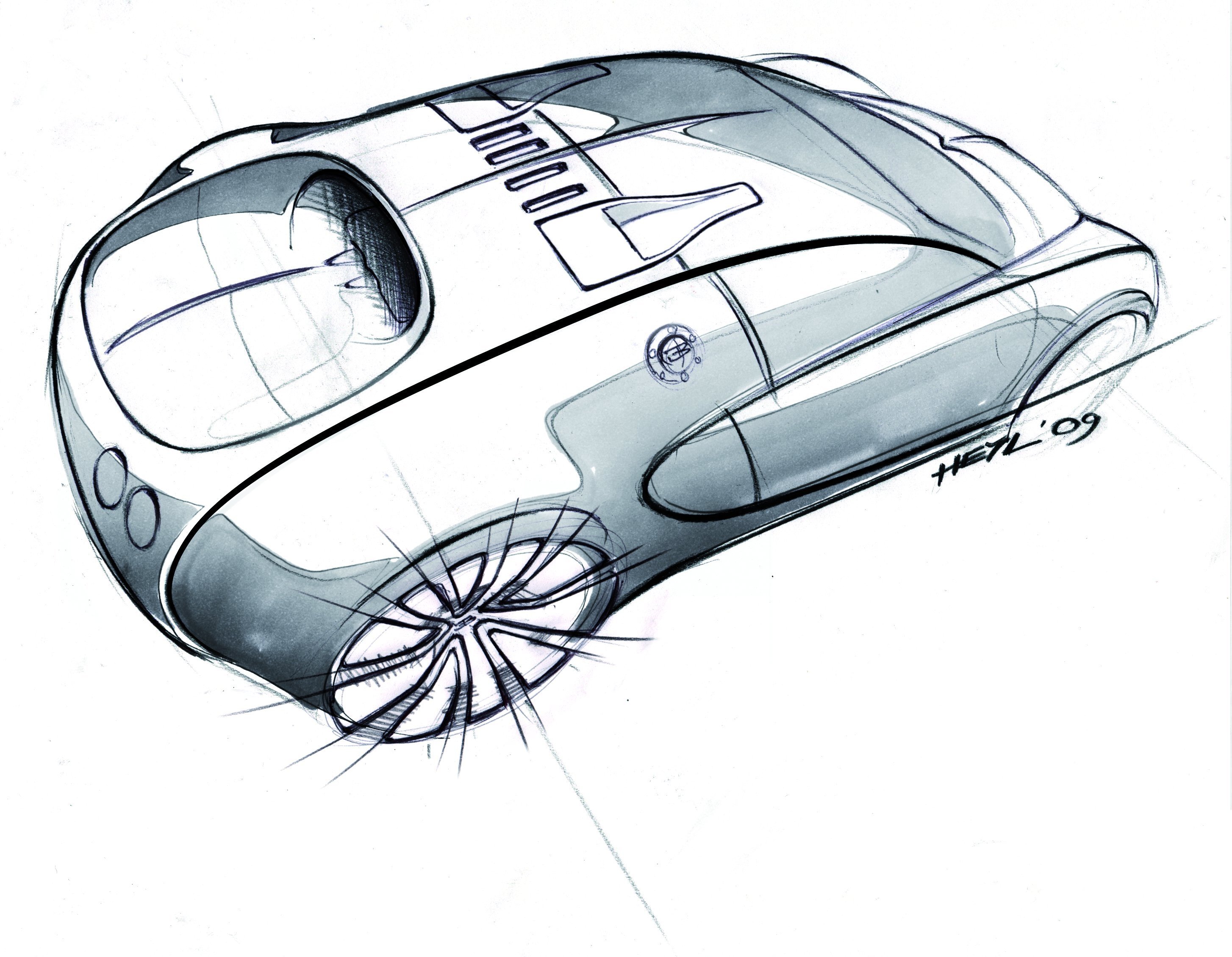 Bugatti Veyron 16.4 Supersport рисунок