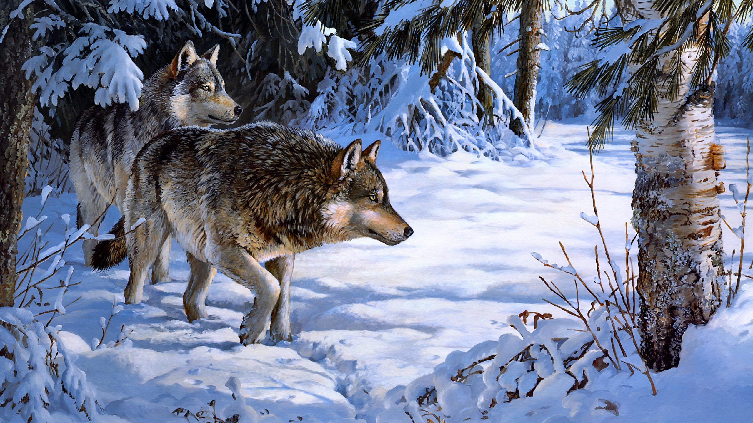 Персис Клейтон картины волки