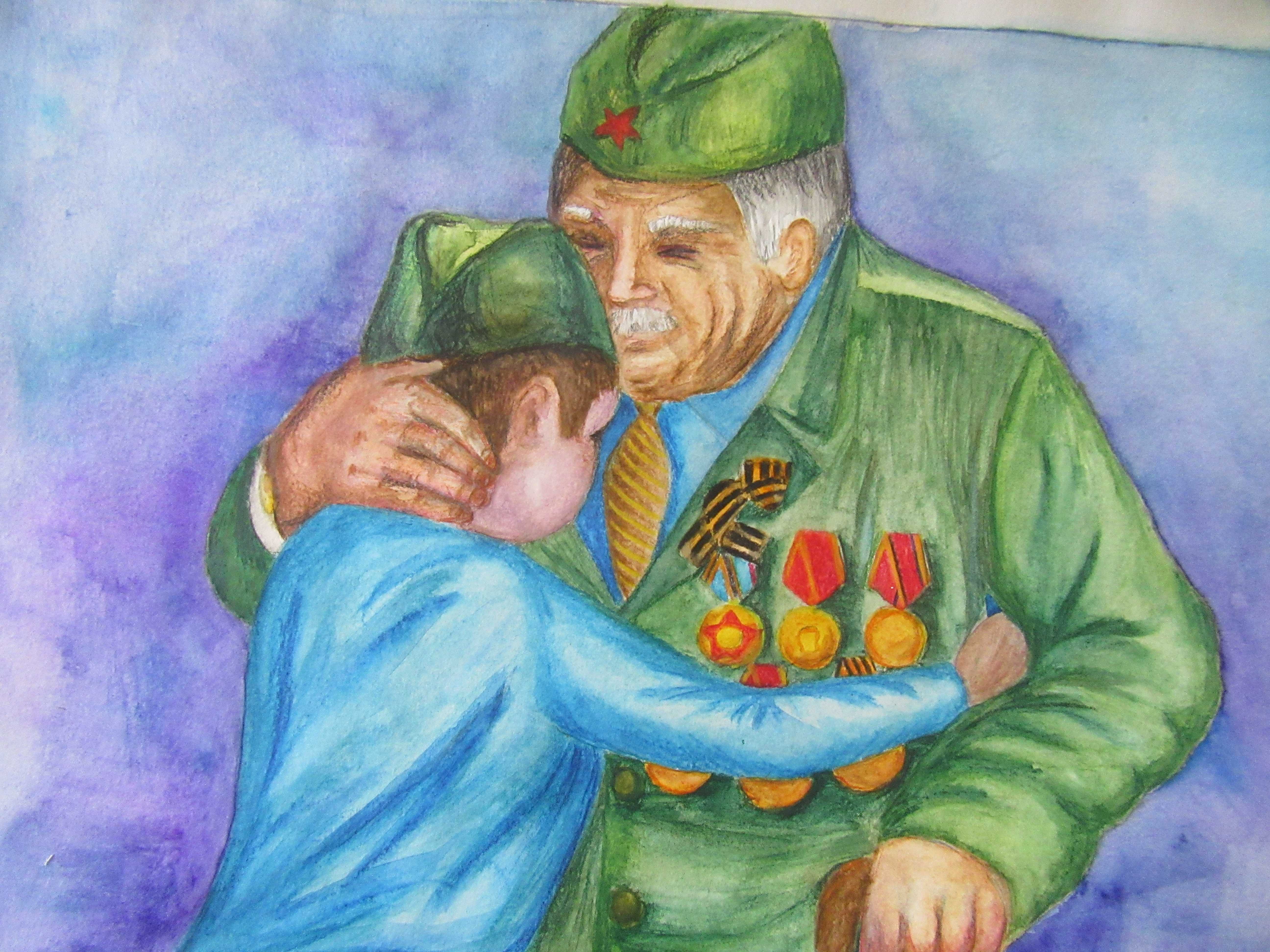 День победы картинки рисунки. Рисунки на военную тему. Рисунок на тему день Победы. Ветеран рисунок.