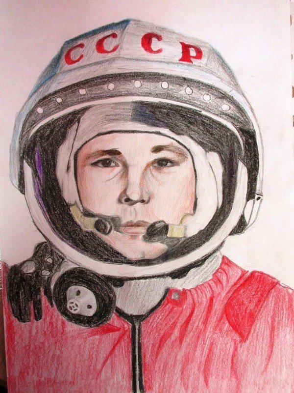 Гагарин нарисовать. Первый полёт Юрия Гагарина рисунак. Портрет Юрия Гагарина. Подвиг Юрия Гагарина рисунок.
