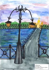 Фонари Санкт-Петербурга рисунки детей