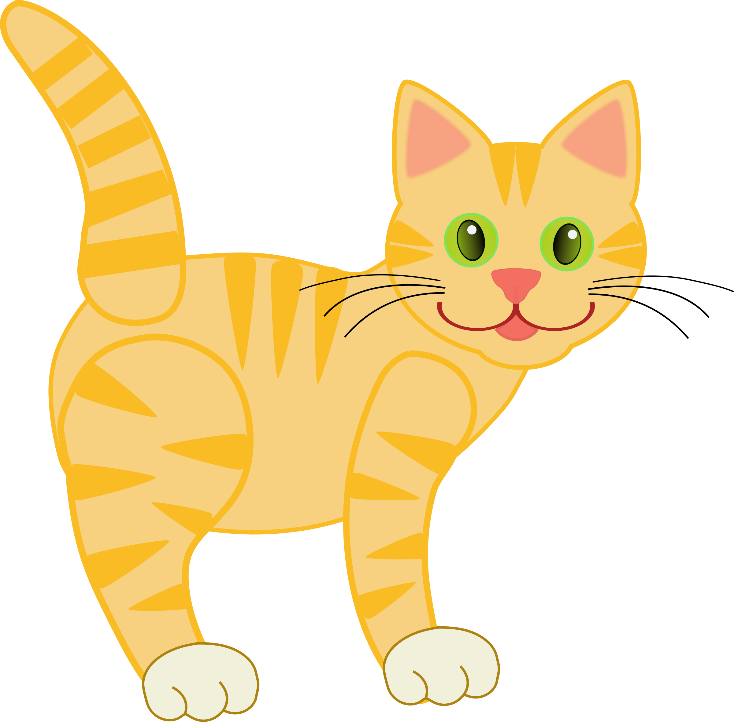 Цветная картинка котика. Рисуем кошку. Кошка клипарт. Полосатая кошка мультяшная. Кошка для детей.