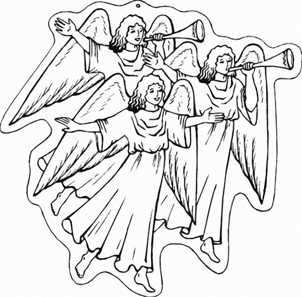 Православный ангел раскраска