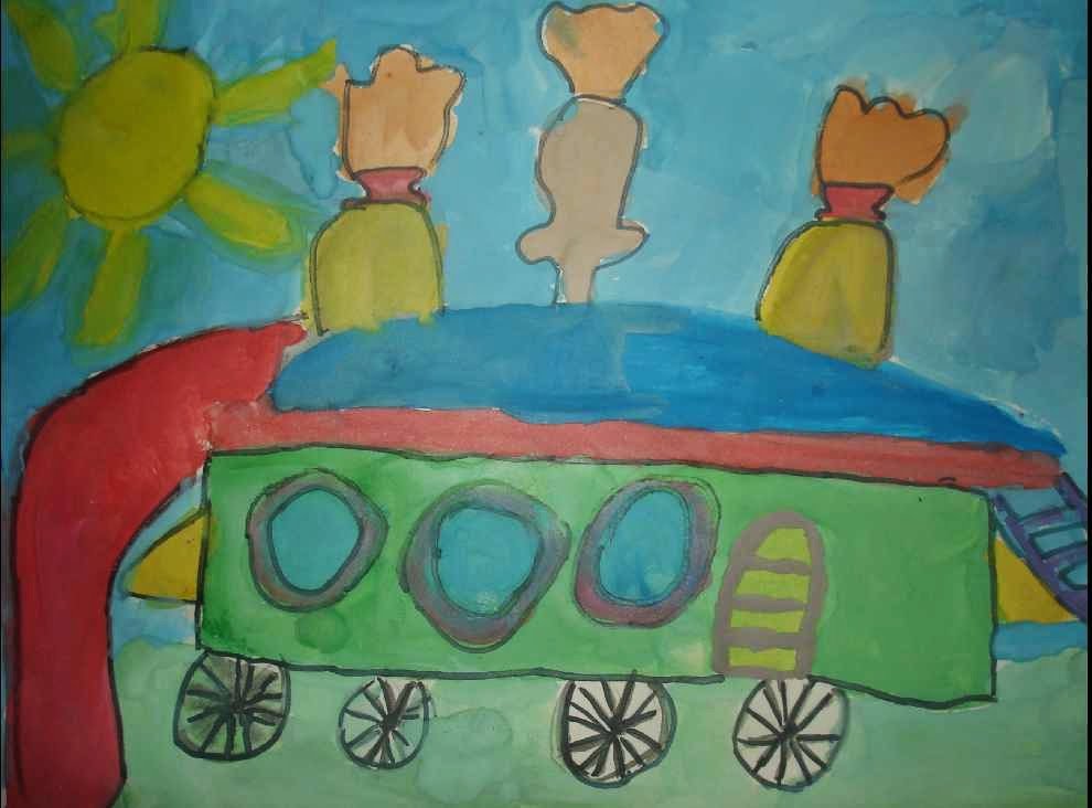 Транспорт будущего детские рисунки