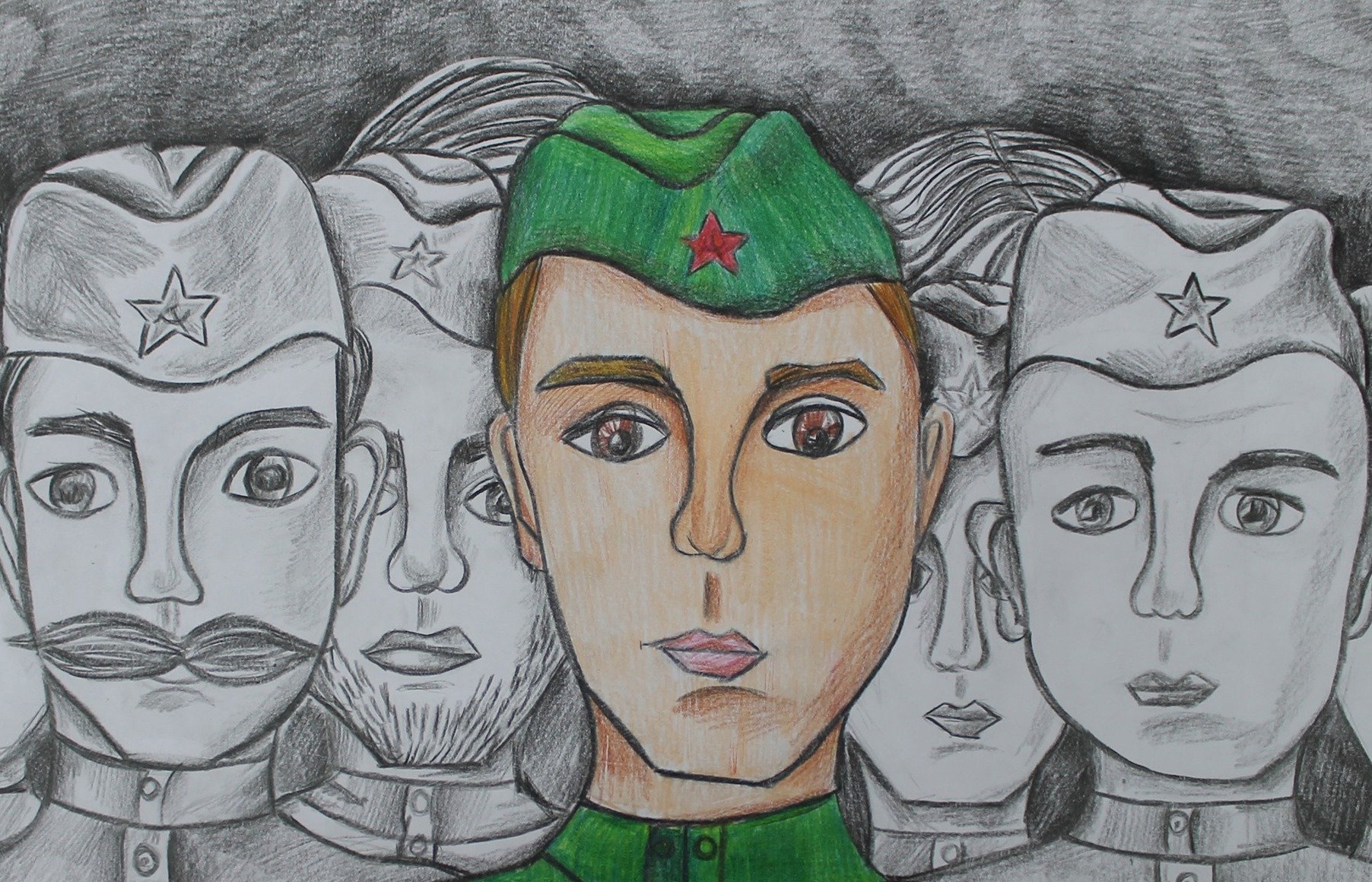 Нарисовать моя семья в жизни войны Бессмертный полк