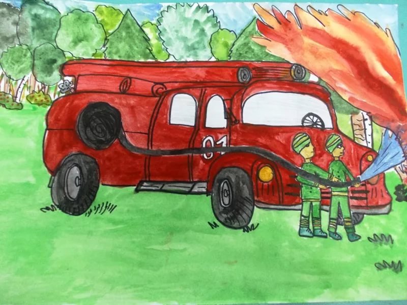 Рисунок на тему пожарная охрана. Рисунок пожарная безопасность. Рисунок на пожарную тему. Рисунки на противопожарную тематику. Детские рисунки про Пожарников.