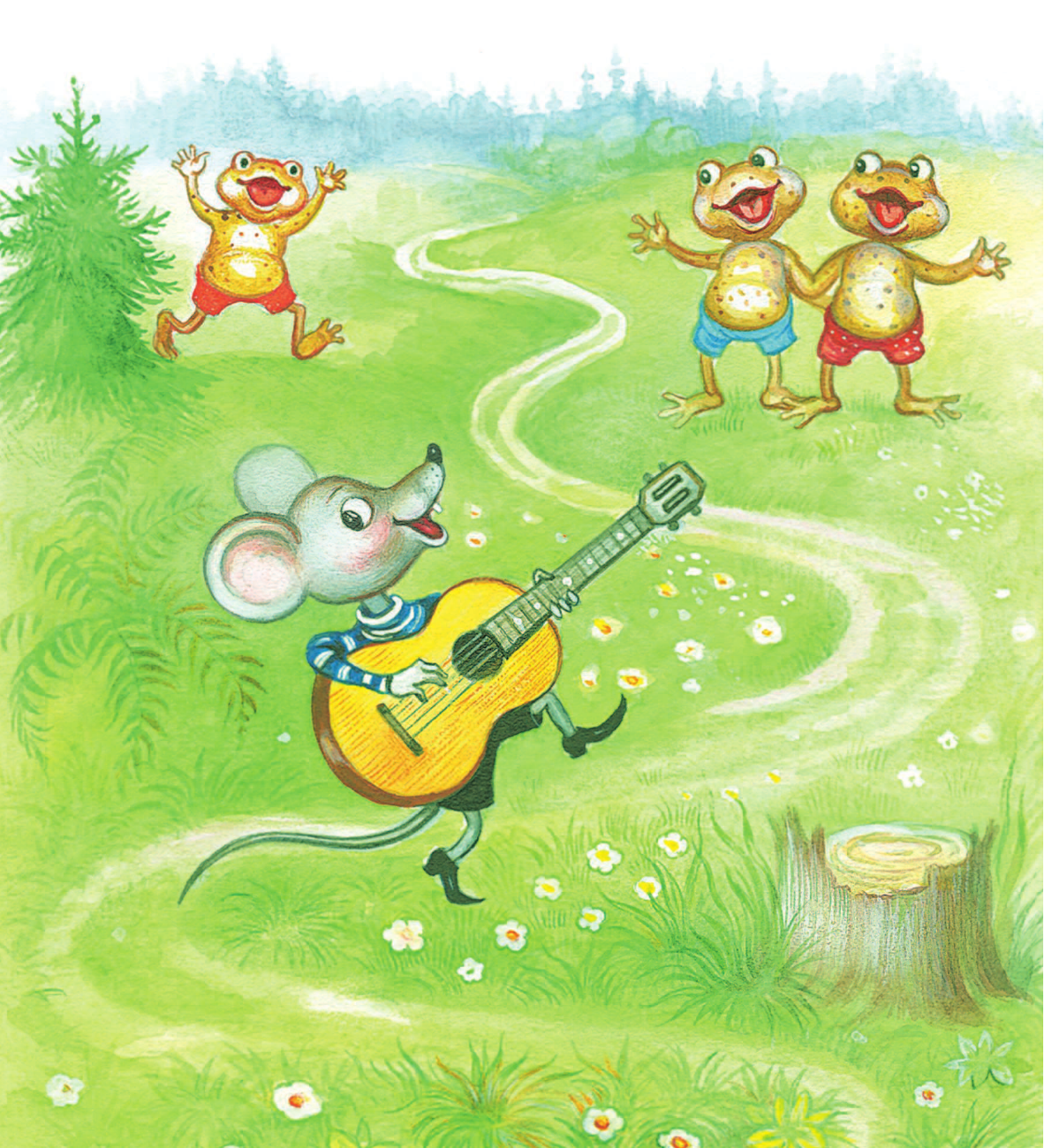 Спой песню любую. Веселые музыканты. Иллюстрации к детским песням. Иллюстрации к детским песням детские. Сказочные музыканты.