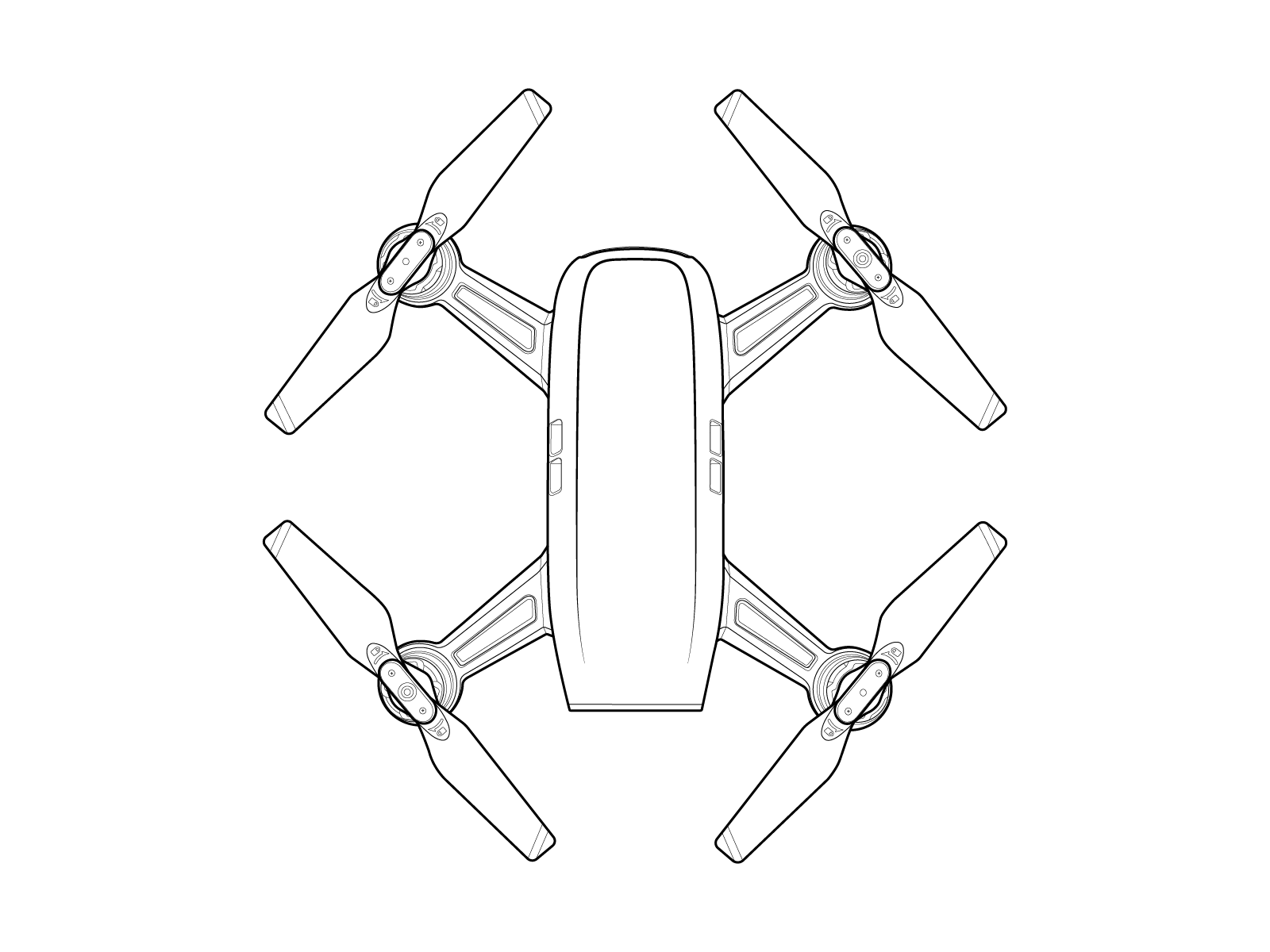 Квадрокоптер чертеж