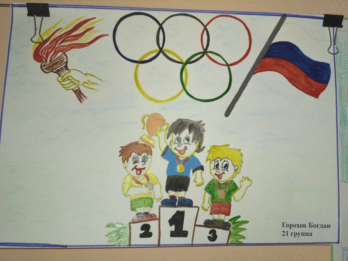 Олимпиада глазами детей рисунок
