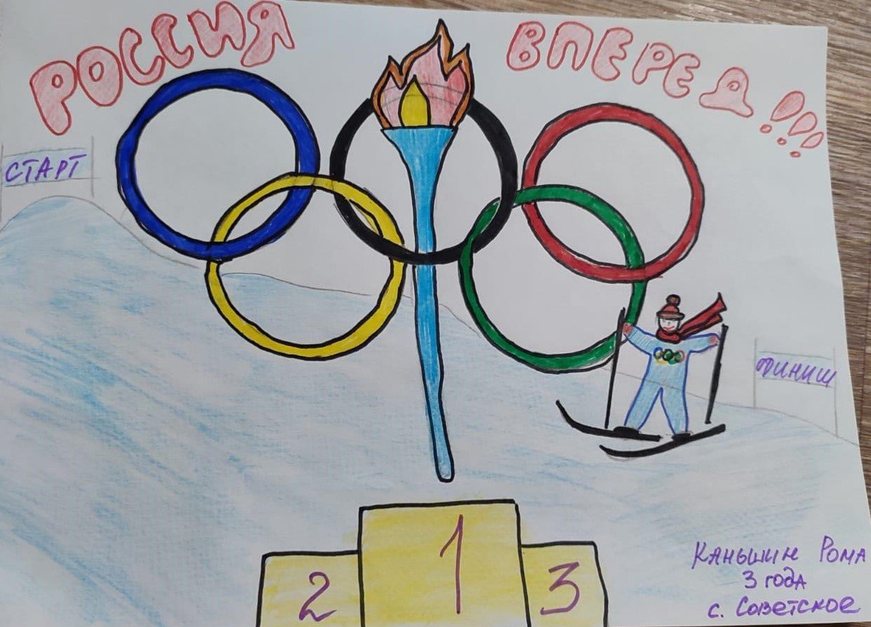 Олимпийские игры 2022 рисунок детский