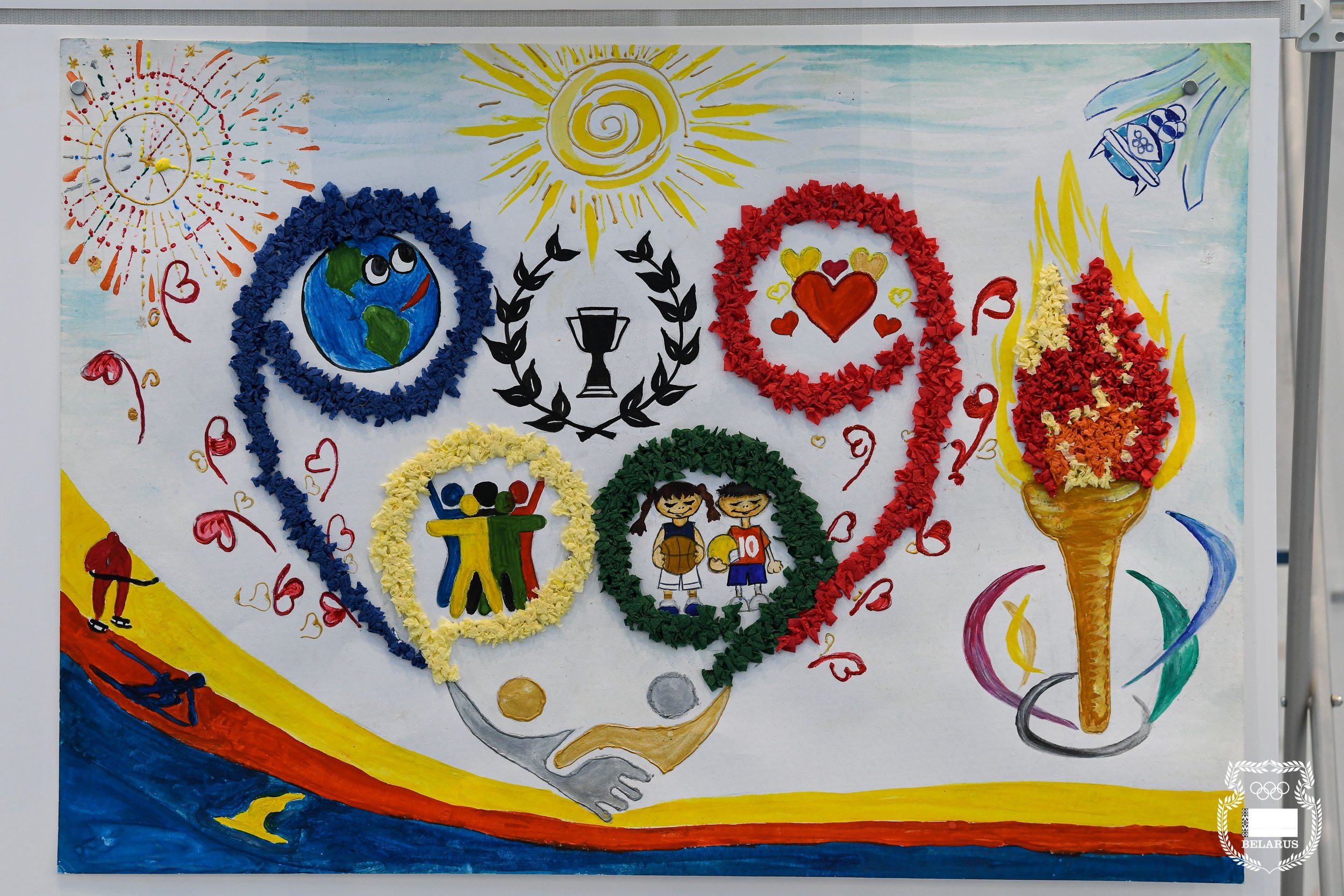Конкурс рисунков Олимпийский огонь зажигает сердца