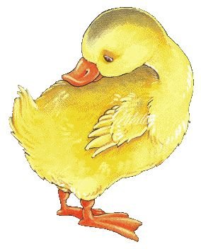 Гусенок мультяшный
