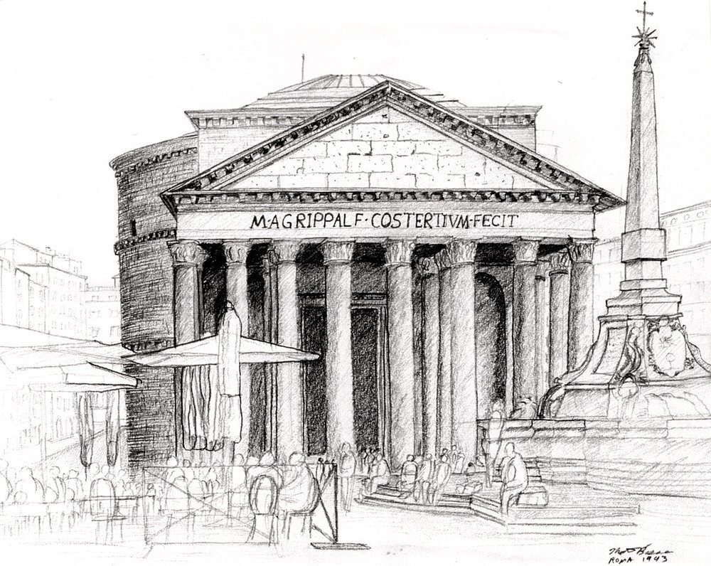 Храм Пантеон в древнем Риме