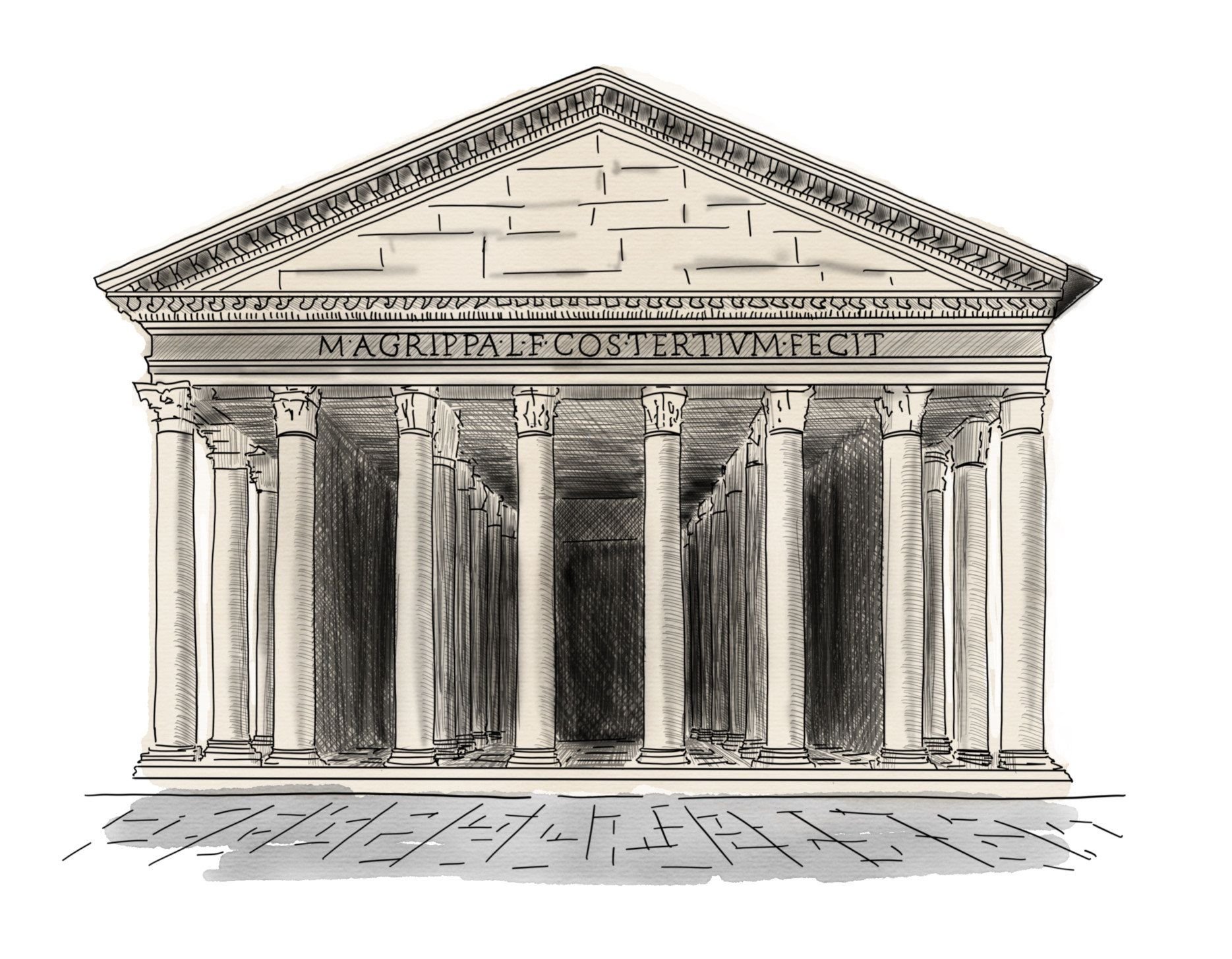 Древнегреческий Пантеон архитектура