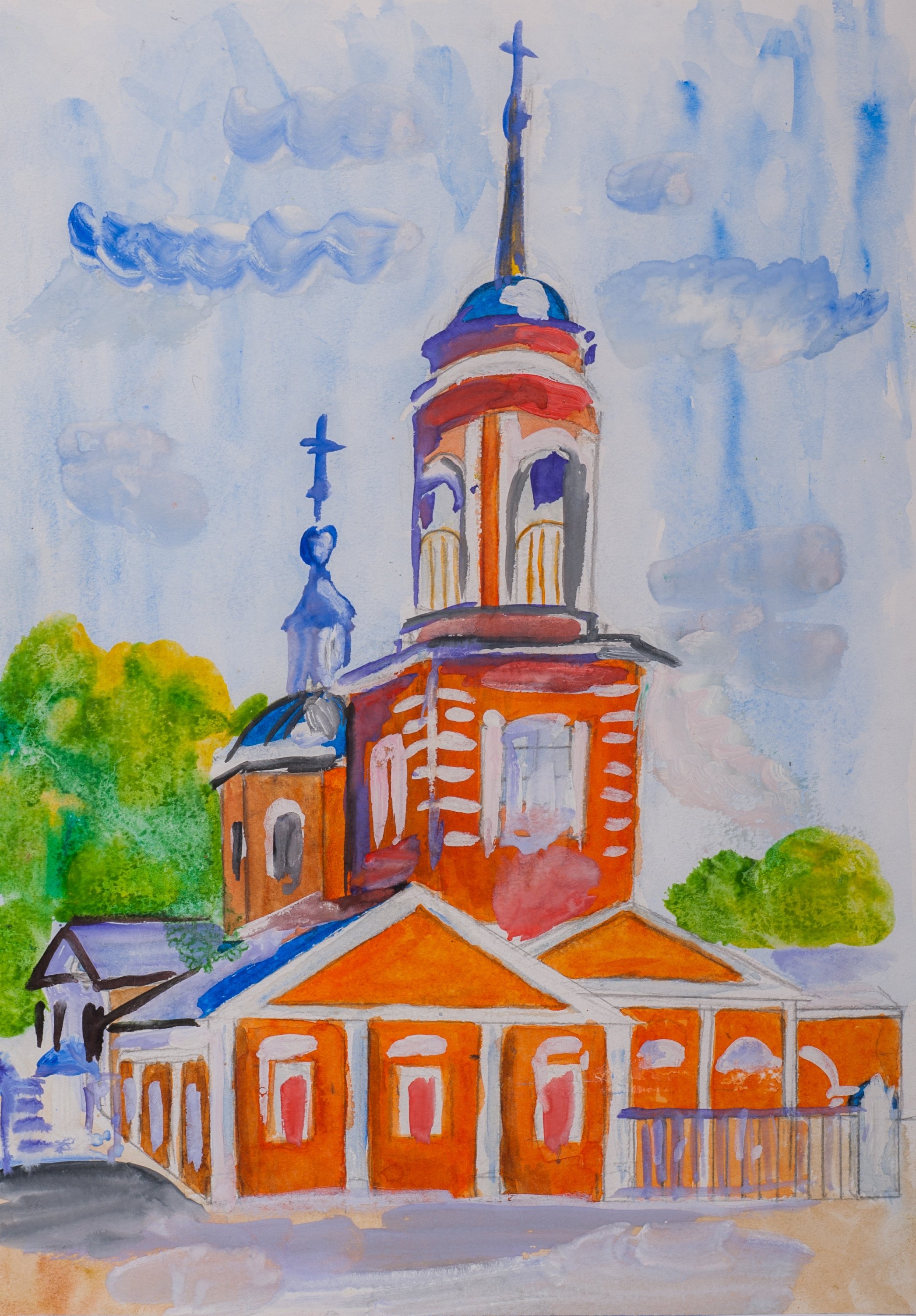 Церковь Рубцовск рисунок