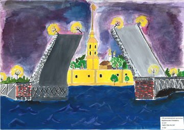 Детские рисунки Санкт-Петербурга