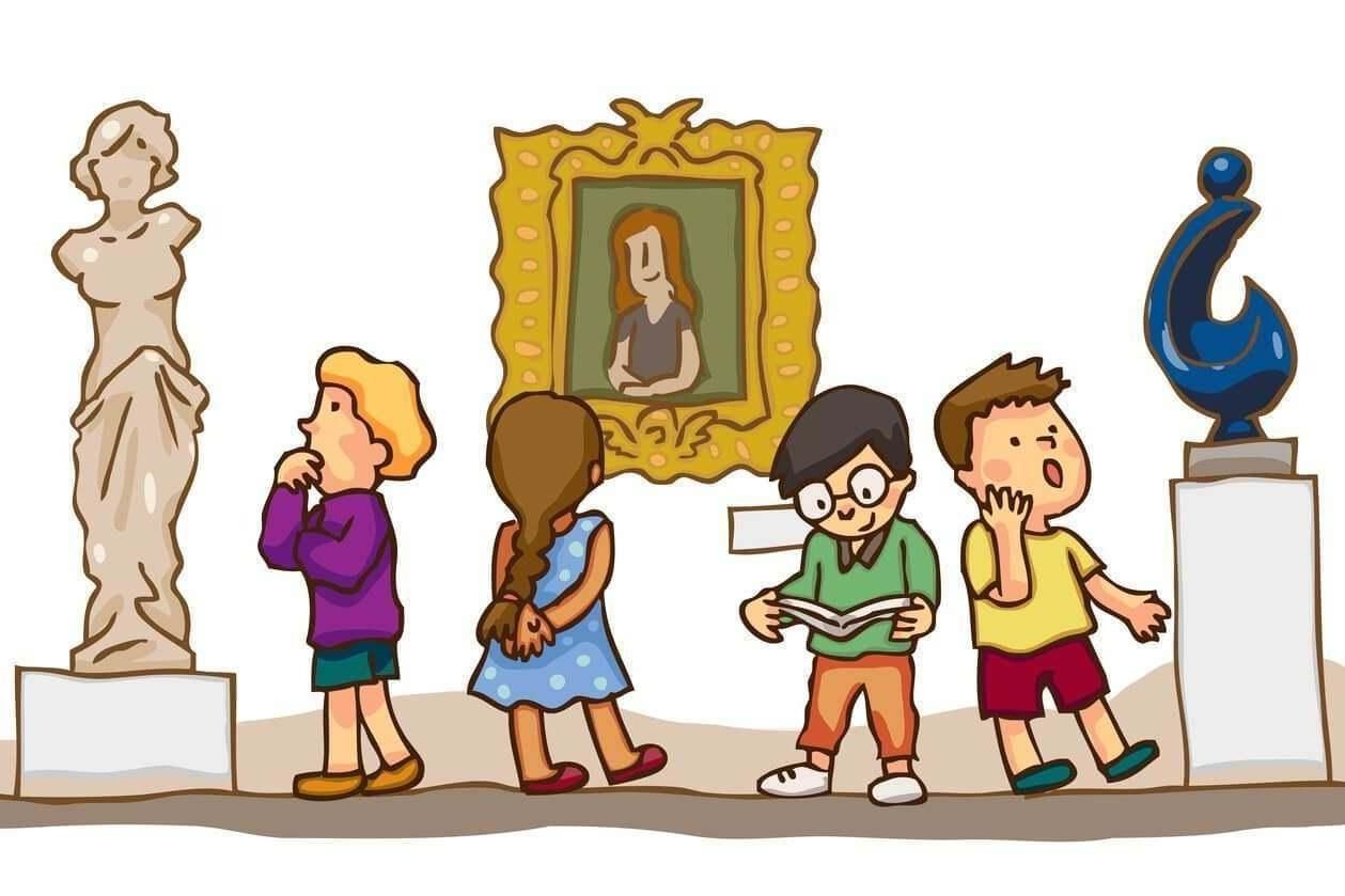 Ребенок в музее картинки