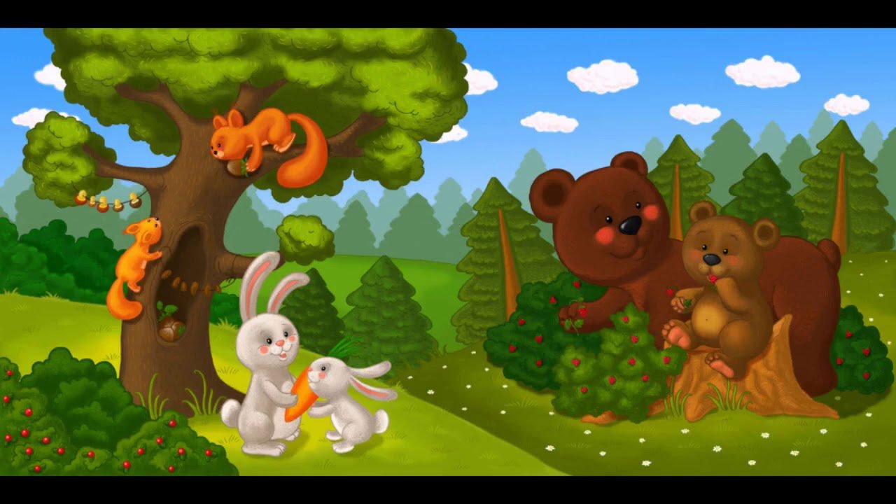 Детский сад для зверей. Сказочные Лесные жители. Сказочный лес с животными. Лесные зверюшки для детей. Животные леса для детей.