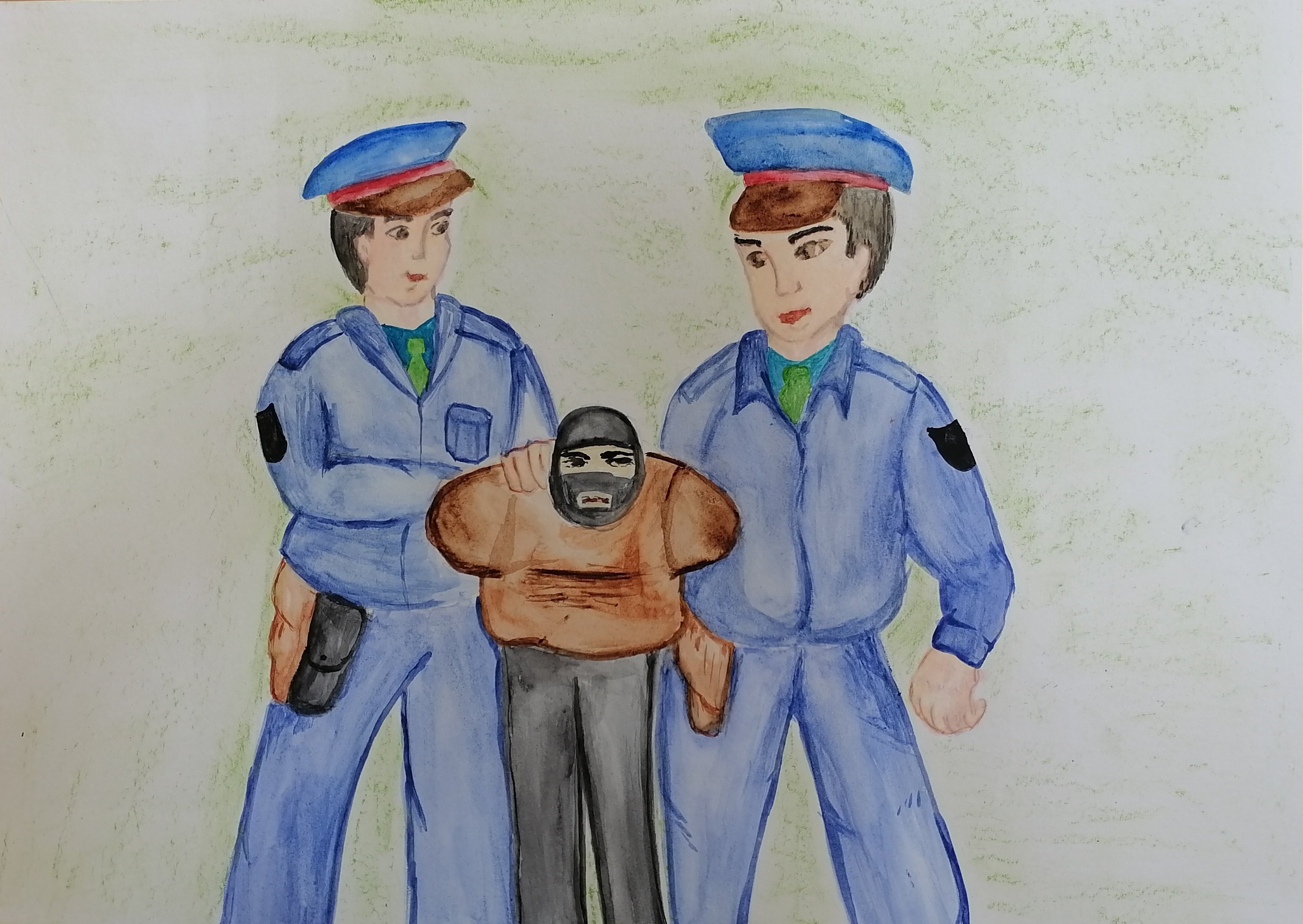 Полицейский глазами детей рисунки