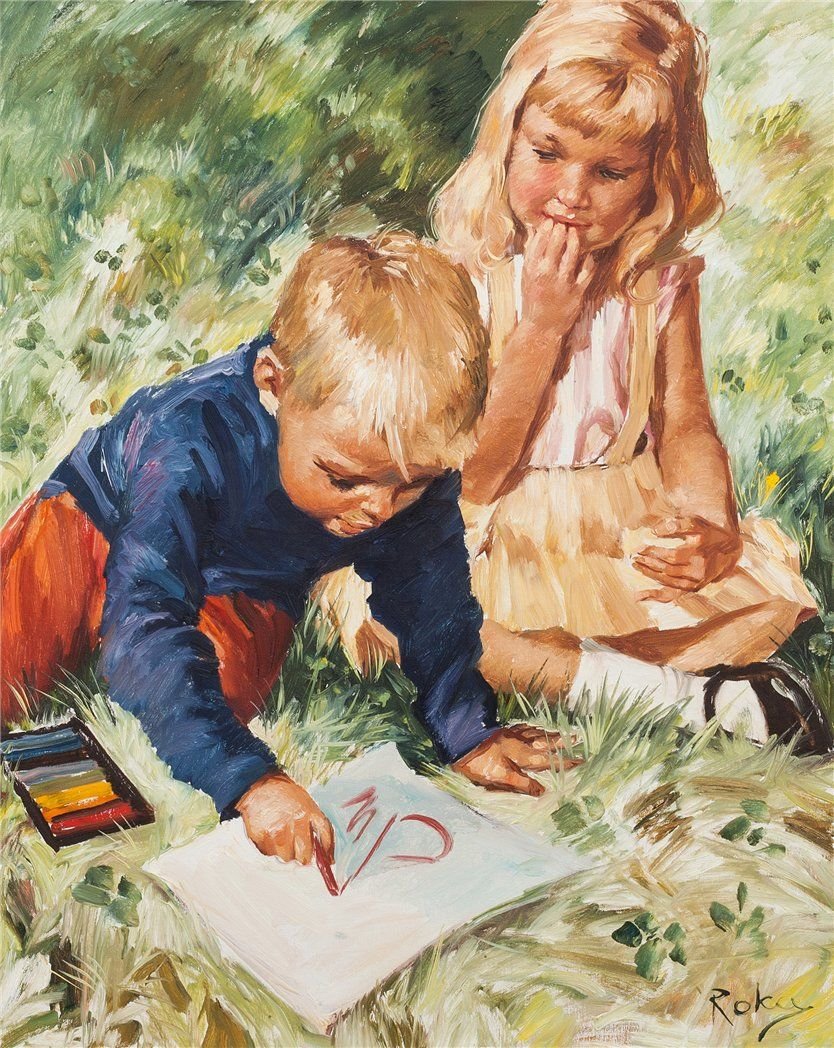 Картины художников с детьми