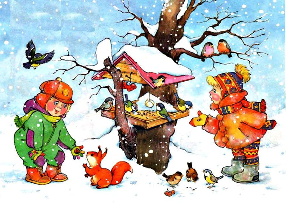 Про зиму для детей детского сада картинки