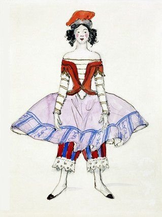 Эскизы костюмов для театральной постановки