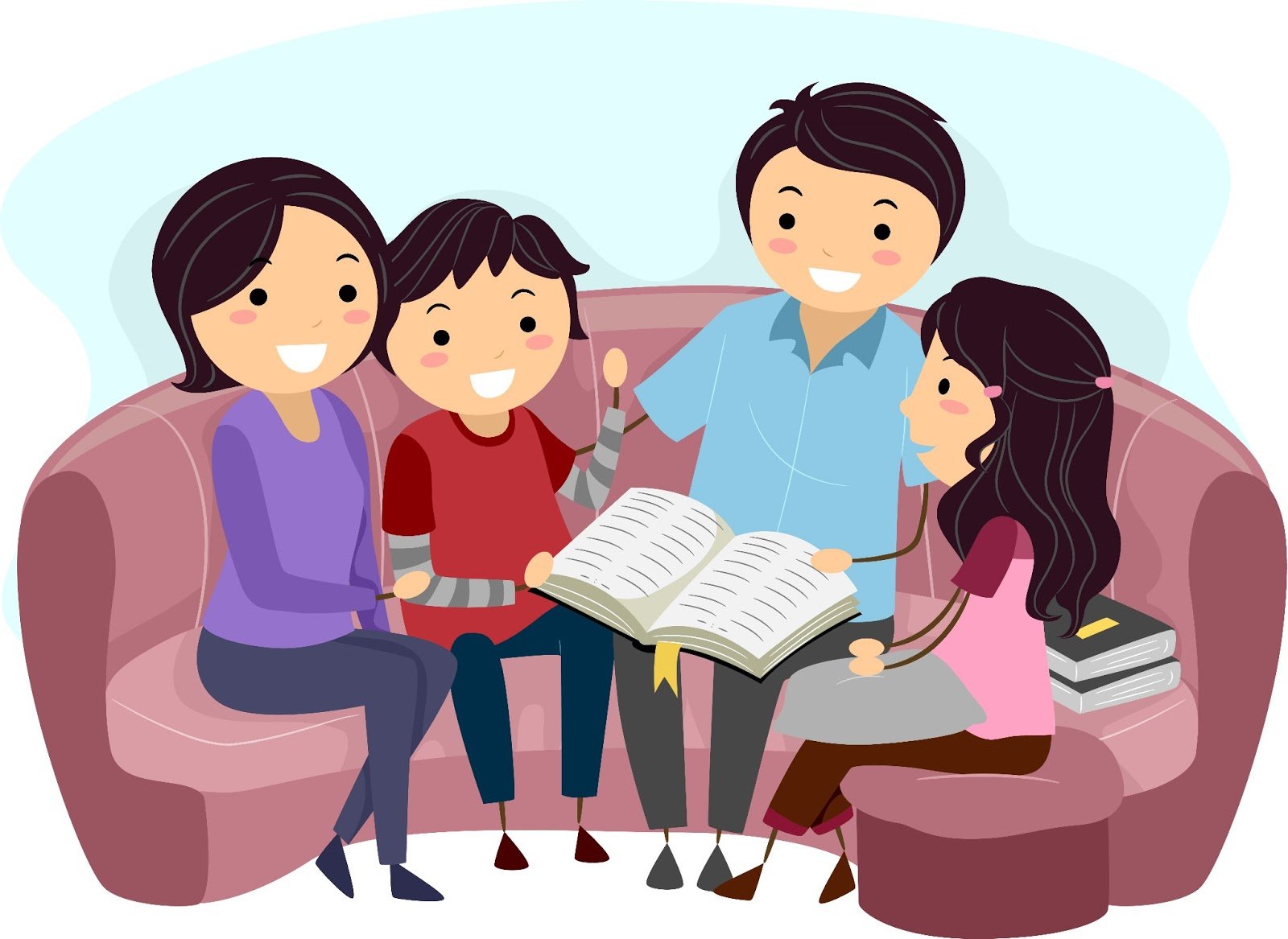 Книга в кругу семьи. Семейное чтение. Семья читает книгу. Общение в семье. Читаем книги всей семьей.