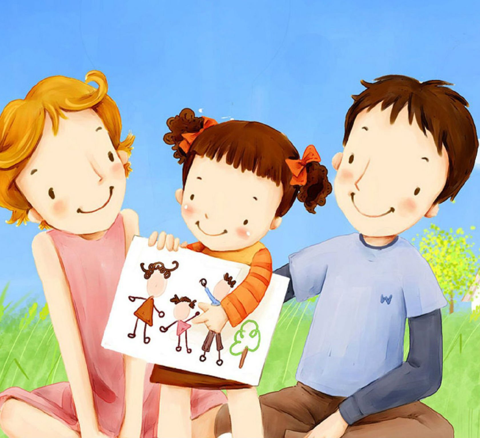 Рассказ дочки про папу. Семья рисунок. Иллюстрации с изображением семьи. Родители и дети. Родители и дети картинки.