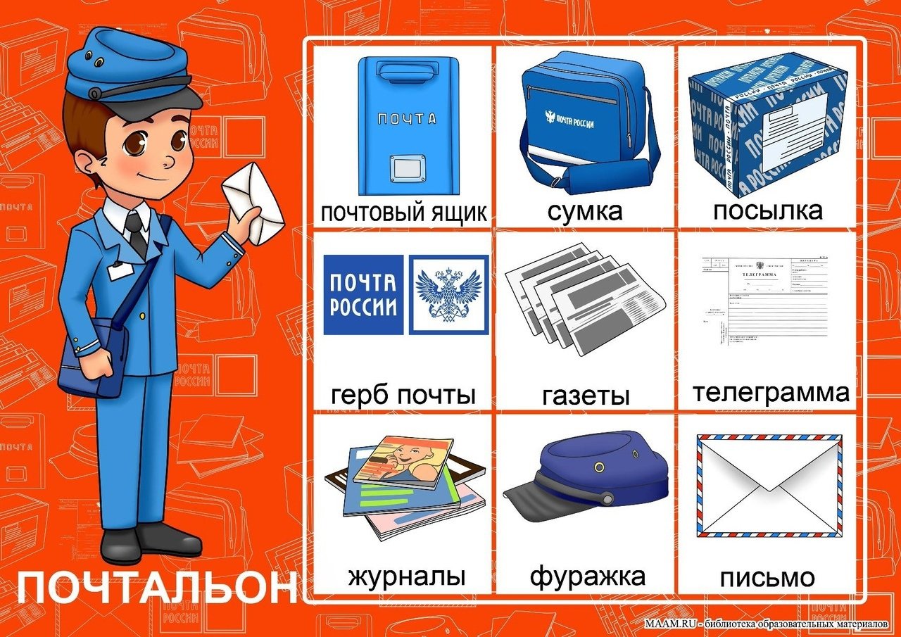 Презентация почта россии для дошкольников