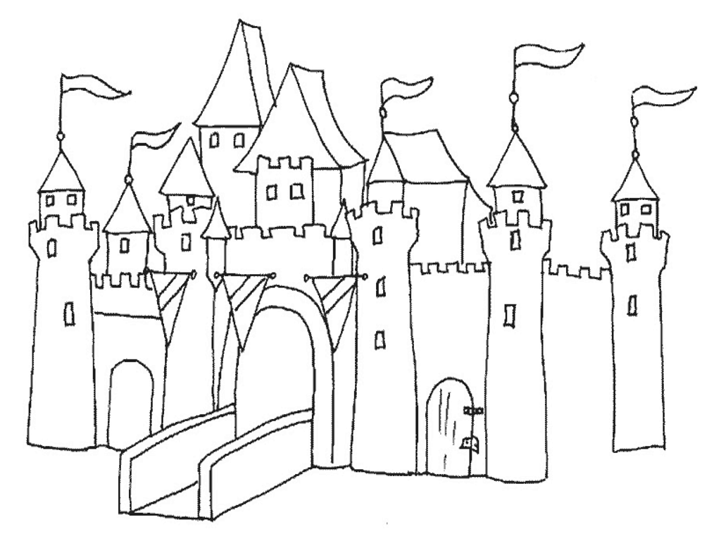 Рыцарский Европейский замок срисовка. Раскраска замок. Крепость раскраска. Средневековый замок раскраска.