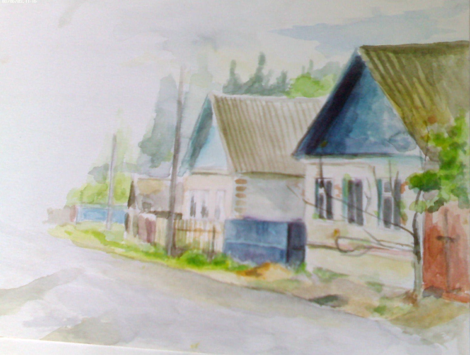 Рисование «улица моего села»