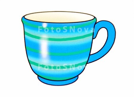 Голубая чашка рисунок