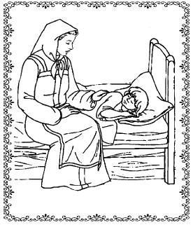 С няней Мусоргский иллюстрация