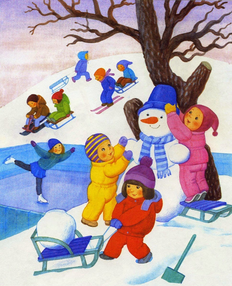 Зимние забавы для детей дошкольного возраста