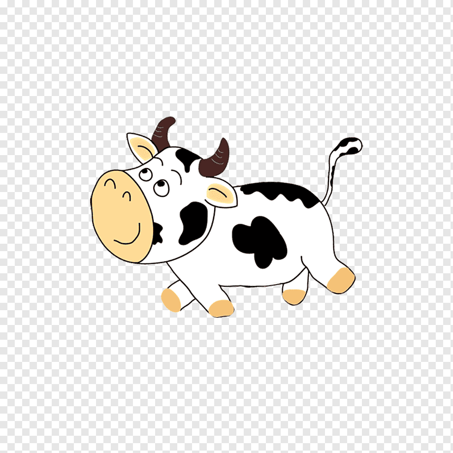 Милая корова мультяшная