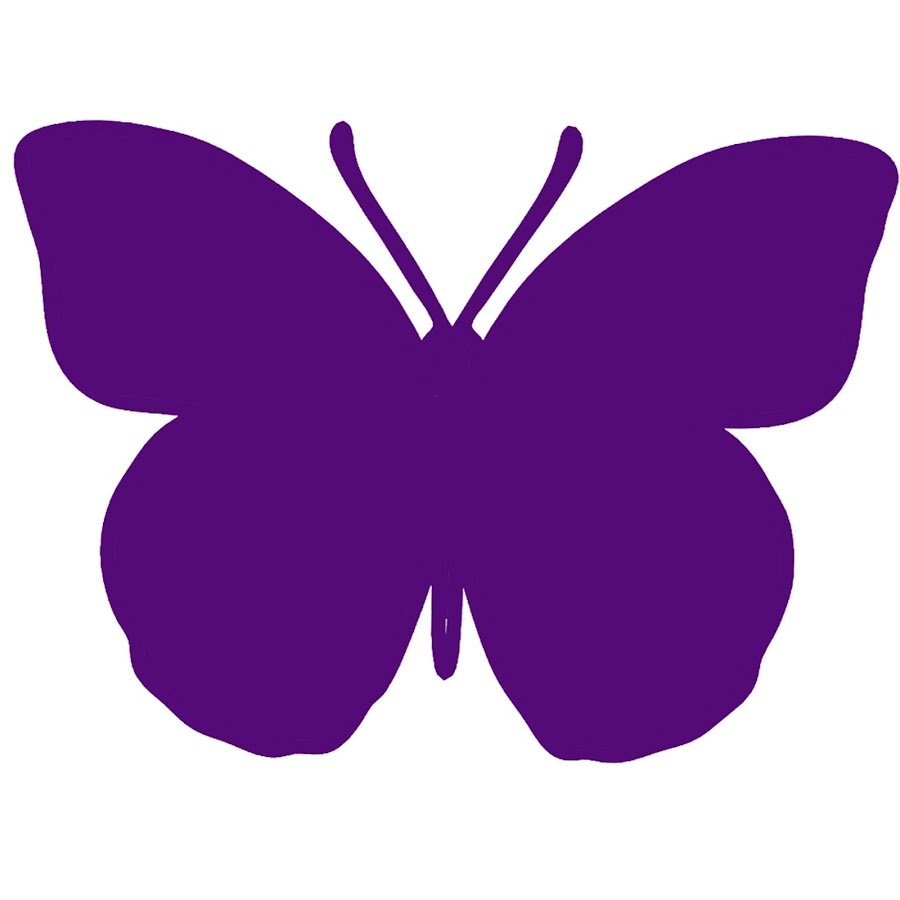 Аппликации бабочка(фиолет)