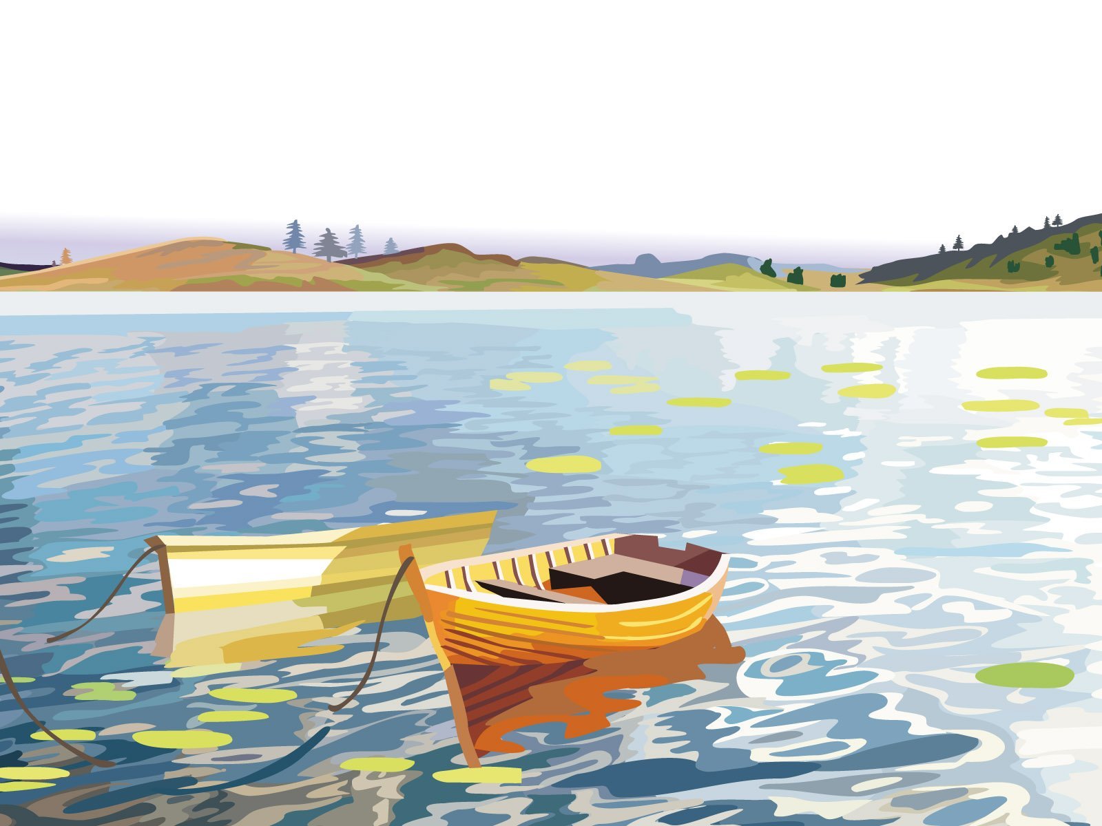 Рисунок реки озера или моря. Море рисунок. Пейзаж с лодочкой. Пейзаж с водным простором. Лодки на воде живопись.