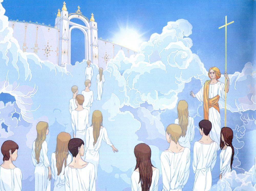 Умерший сразу в рай. Люди на небесах. Рай Небесный. Рай Небесный после смерти. Рай в христианстве.