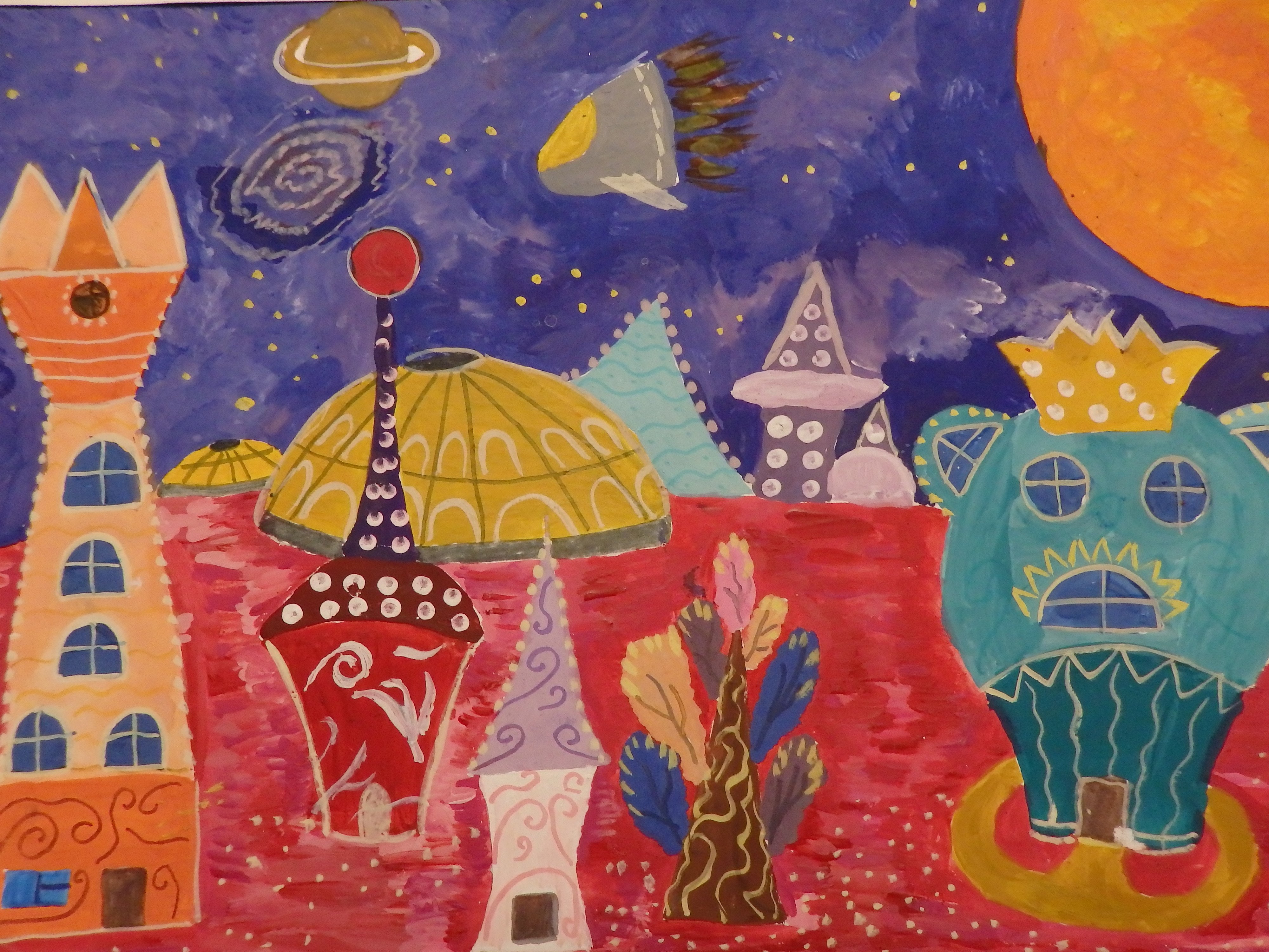 Воображение 4 класс. Рисунок на тему космос. Фантазийное рисование для дошкольников. Рисунок на тему космические города. Космический город рисунки.